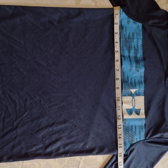 Under Armour Boys Navy Heat-Gear Long Sleeve - Picture 7 of 8